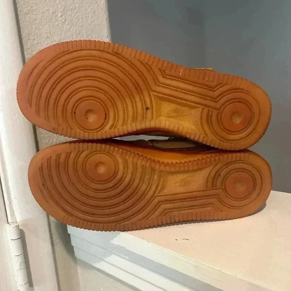 NIKE Air Force 1’s Flax ‘Wheat’ High Sz: 5Y Youth / 6.5 Womens #807617-200 - Picture 6 of 9